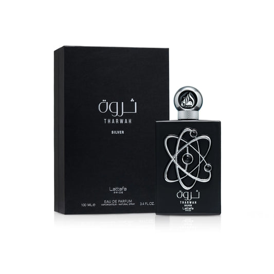 LATTAFA PRIDE THARWAH SILVER CAJA NEGRO